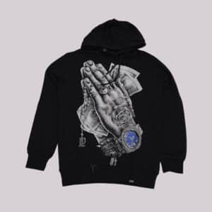 Sudadera Left Point Crystal Pray Hands