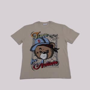 Playera Left Point Crystal Bear Blue Hat Time For Action