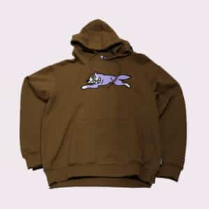 Hoodie Ice Cream Running Dog Brown