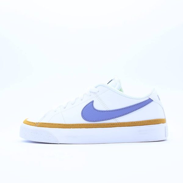 Tenis Nike Court Legacy para mujer, color blanco y gris, tenis sneakers. Diseño fabricado con materiales resistentes
