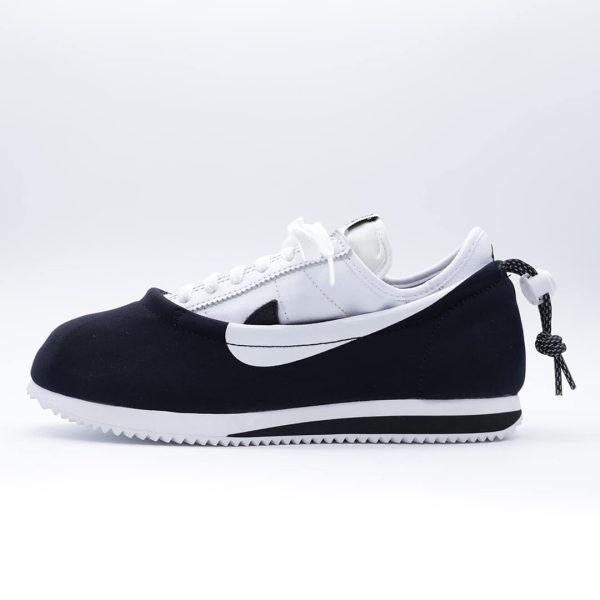Tenis unisex Nike Cortez SP x CLOT "Clotez" edición Yin Yang. Diseño modular 3 en 1 deconstruido con cubierta protectora extraíble y estilo vanguardista.